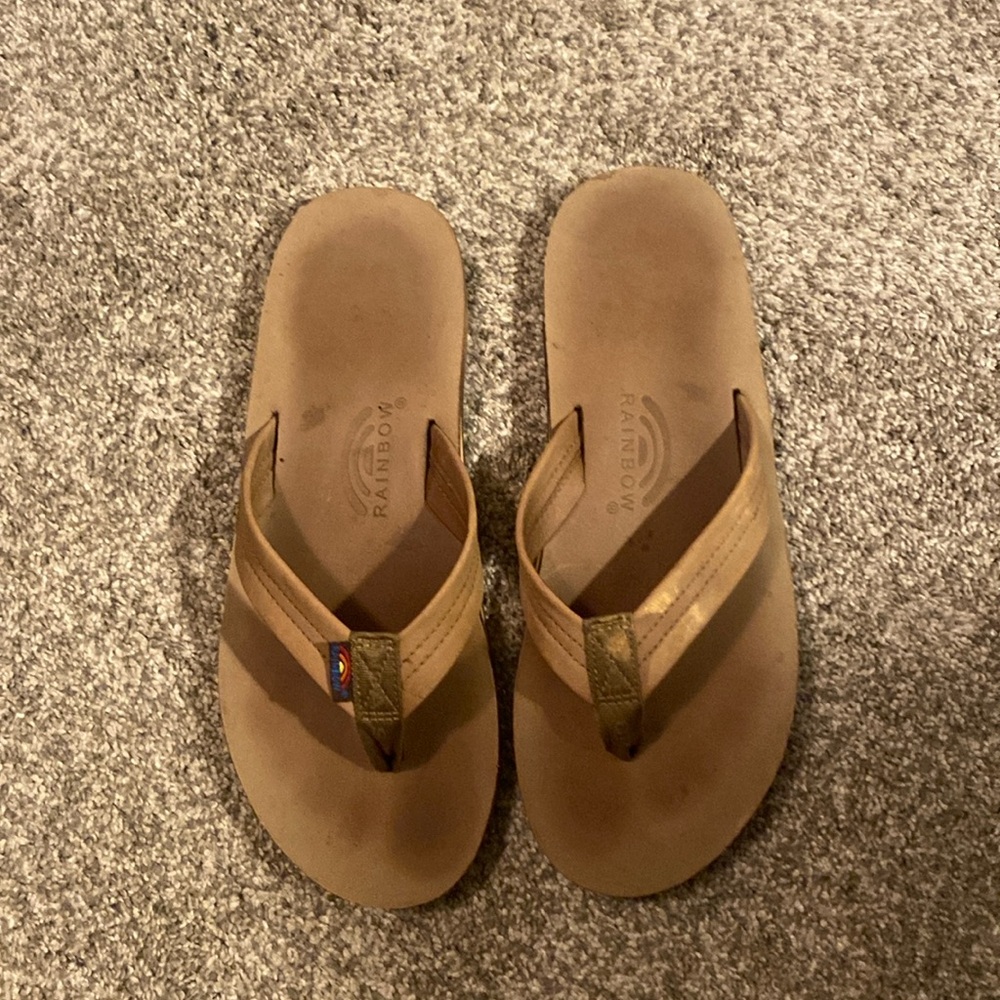 Men's Rainbow Flip Flops